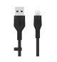 Belkin 3m BoostCharge Flex Silicone USB Charging Cable for iPhone15 14 13 12 iPad - Black