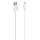 Belkin F2CU012BT2M-WHT USB cable 2 m 2.0 USB A Micro-USB B White