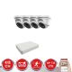 HiLook 4 Eyeball 2MP TVI Audio camera Kit with 1TB Storage Drive