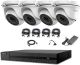 5MP HiLook 4 Eyeball camera Kit with 1TB Storage Drive (DVR-204U-K1)