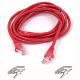 Belkin Cable patch CAT5 RJ45 snagless 3m red networking cable