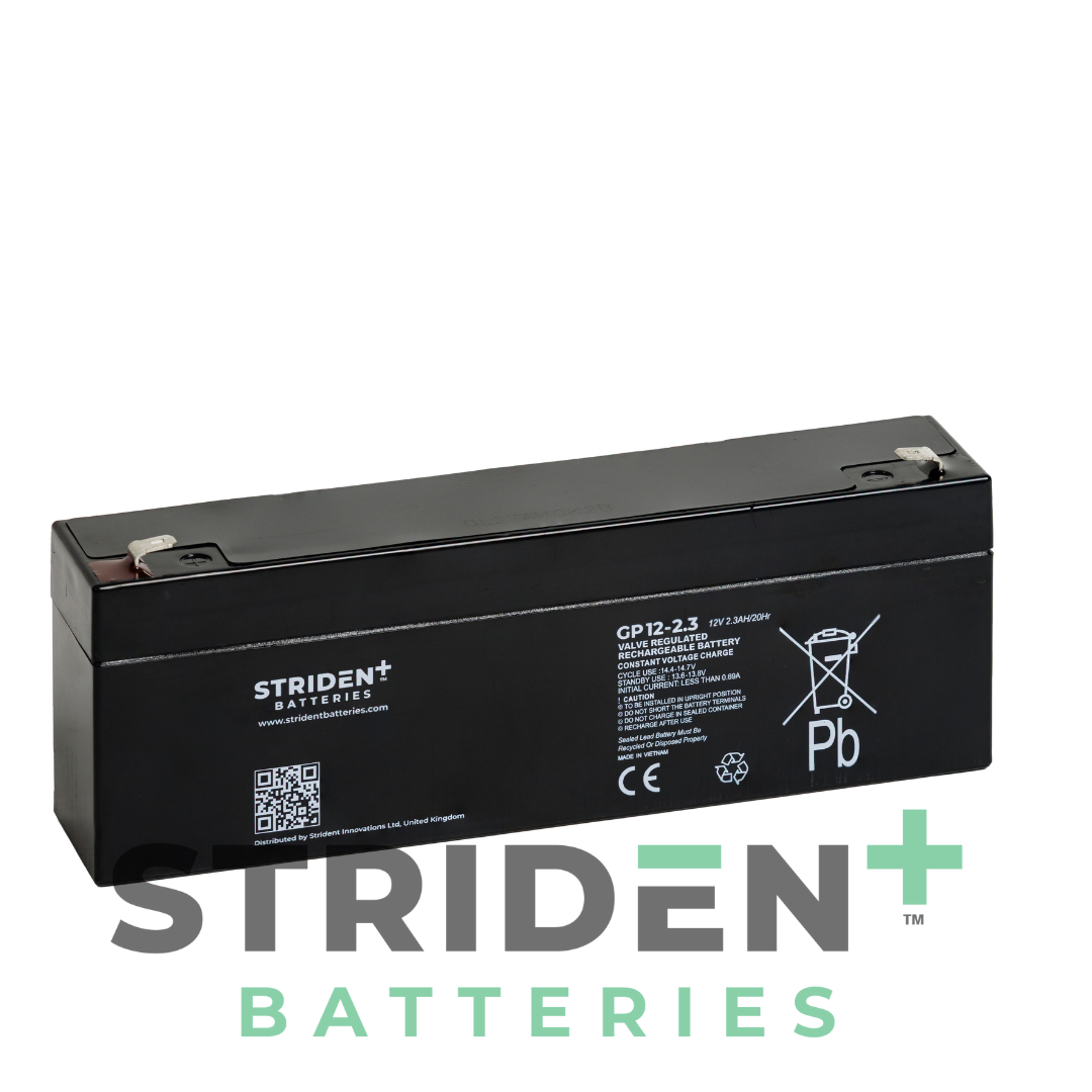 Strident AGM GP12-2.3 12v 2.3Ah Alarm and Fire Panel Backup Battery
