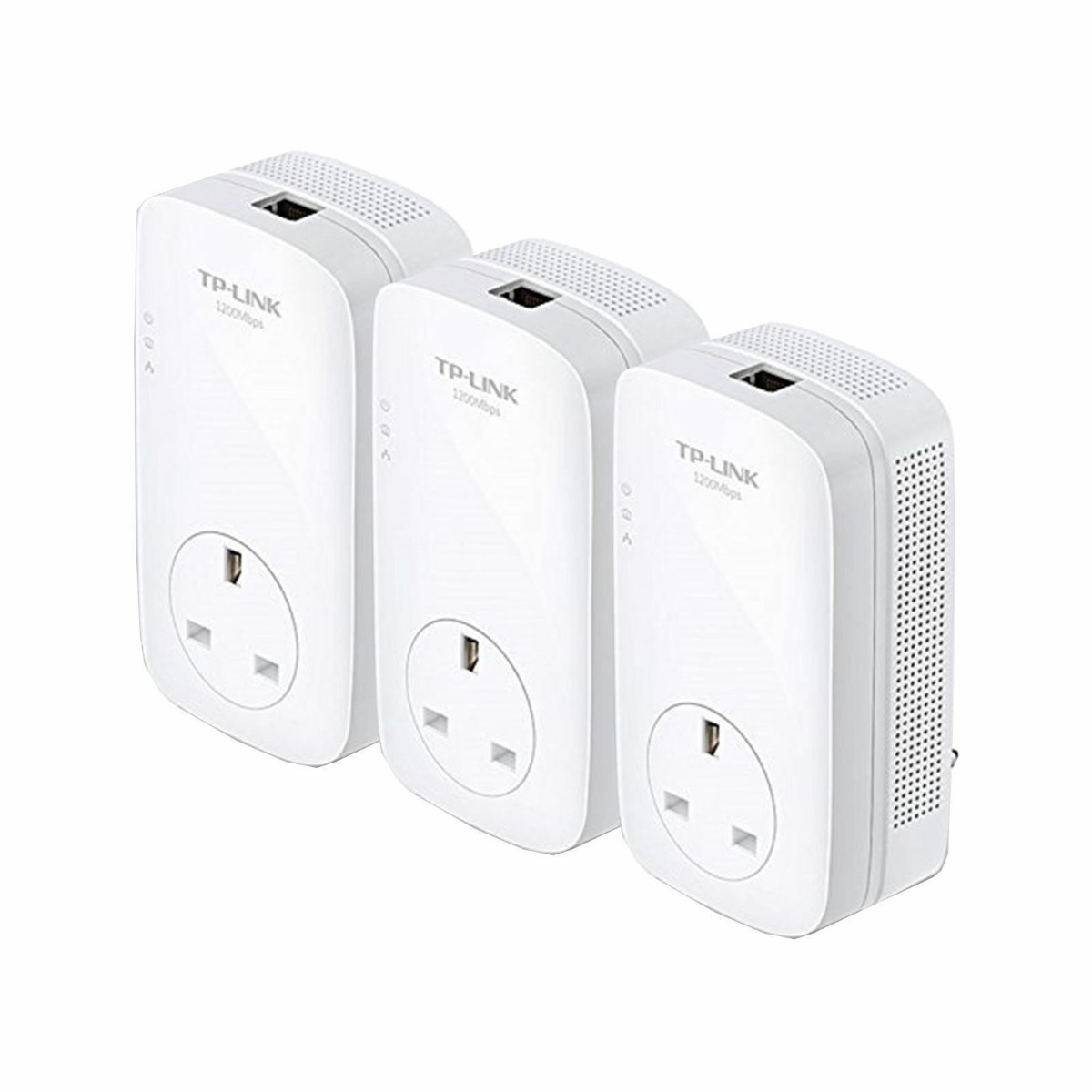 TP-Link AV1300 Gigabit Passthrough Powerline Gaming Plug 1300Mbps TL-PA8010P X 3 Refurbished